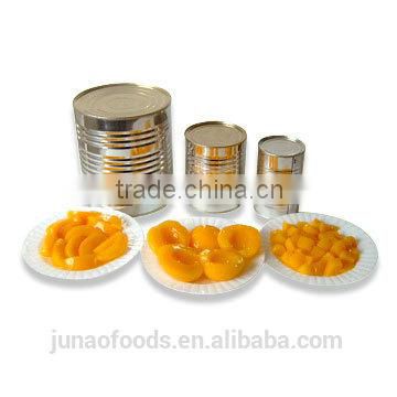 Bulk supply canned yellow peach strips