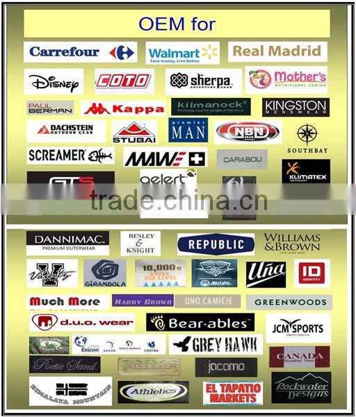 Polyester men casual jacket with AC coating