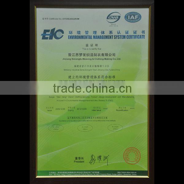 Polyester men casual jacket with AC coating