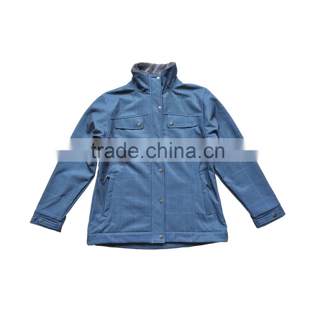 Polar fleece waterproof jacket for women