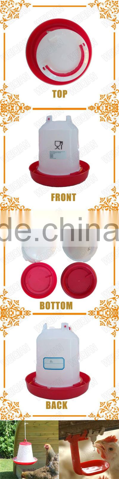 6L low price plastic turkey drinker for sale in UK WQ-D6