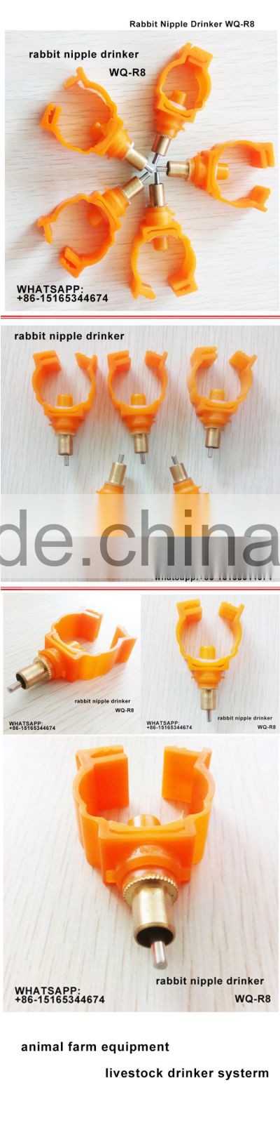 Good quality animal farm nipple drinker for rabbits WQ-R8