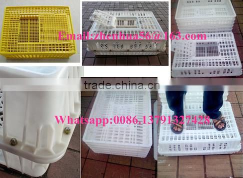 100% pure PE material folding live chicken cage to transport