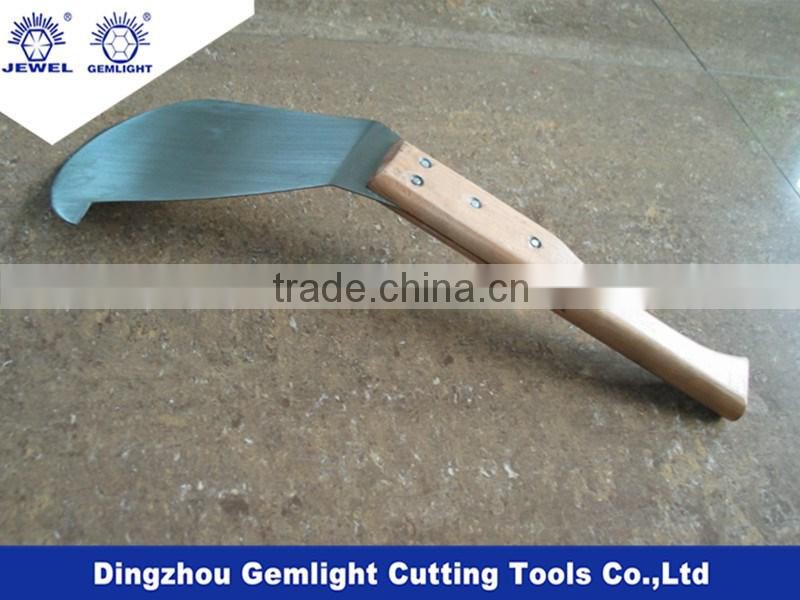 High quality farm tools /machete for sugarcane /corn /bush cutting with wooden handle