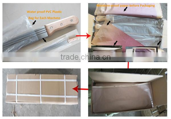 High quality handmade carbon steel cane knife/machete m1779 for cutting