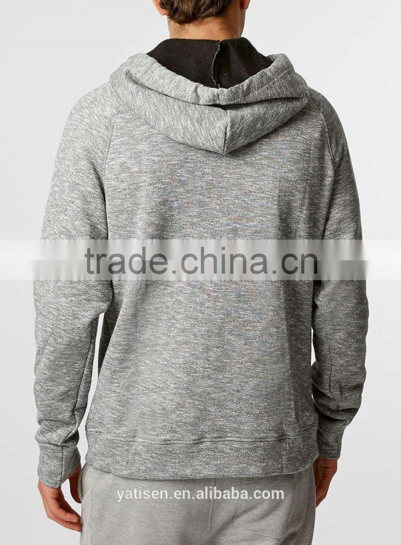 Kangaroo Pocket Customized Wholesale Plain grey Hoodie outfit Grey Textured Hoodie manufacture in china