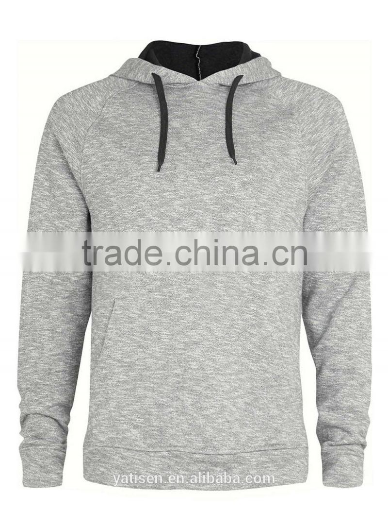 Kangaroo Pocket Customized Wholesale Plain grey Hoodie outfit Grey Textured Hoodie manufacture in china