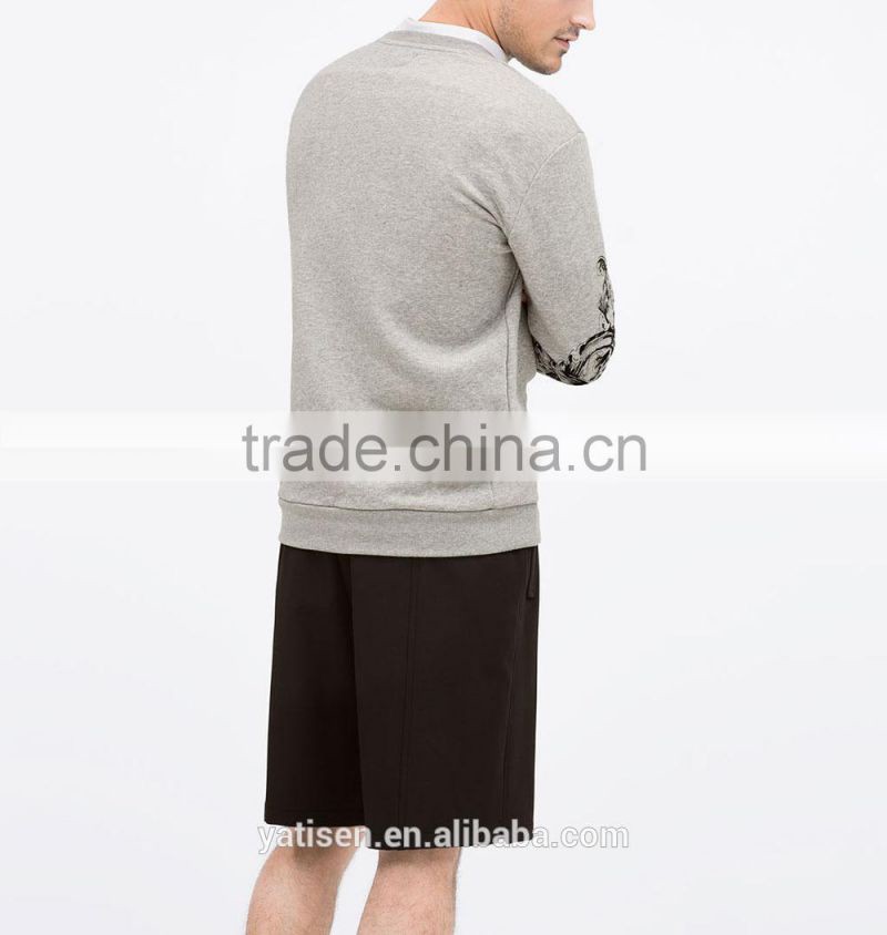 OEM men's skull sweatshirt with latest new raised design wholesale screen print custom men's hoodies