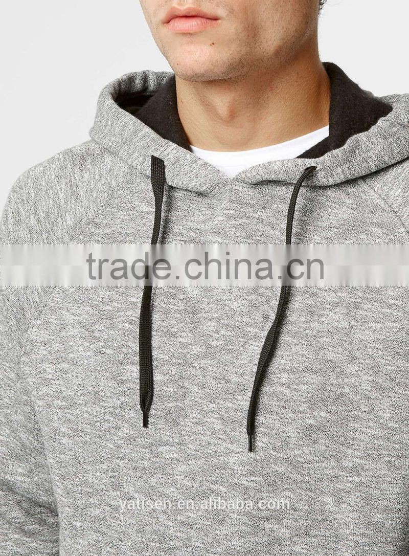 Kangaroo Pocket Customized Wholesale Plain grey Hoodie outfit Grey Textured Hoodie manufacture in china