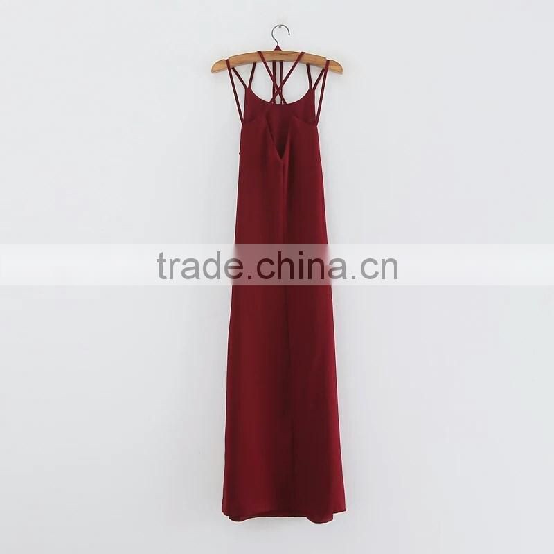 Wholesale clothing plain vest casual woman dress