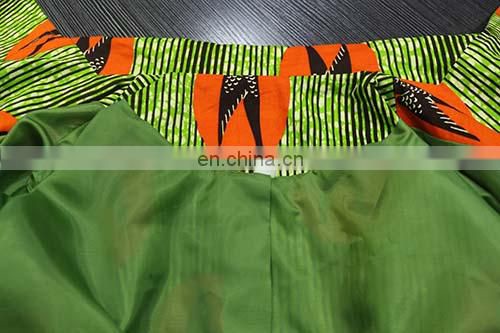 Dongguan Manufacturer African wax print women long sleeve lined winter coat shenbolen