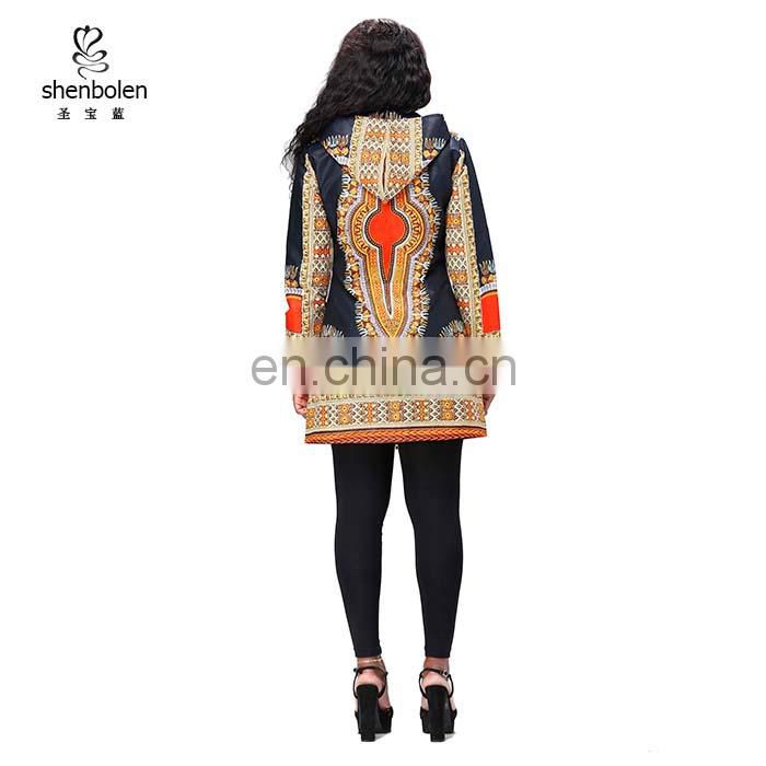 Latest African Fashion Designs Dashiki hoodie African print coat Wax Jackets