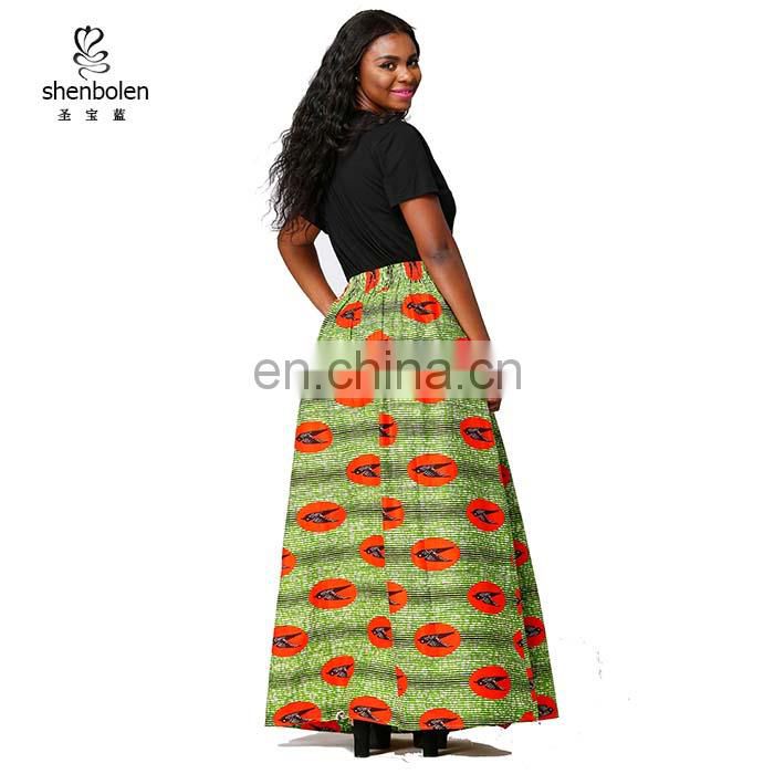 wholesale african clothes African fabrics Ankara print long maxi skirts