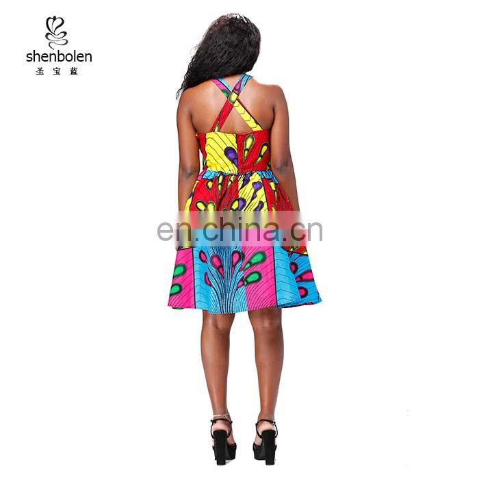 African clothing wax african dresses african women fashion cross back designs dresses