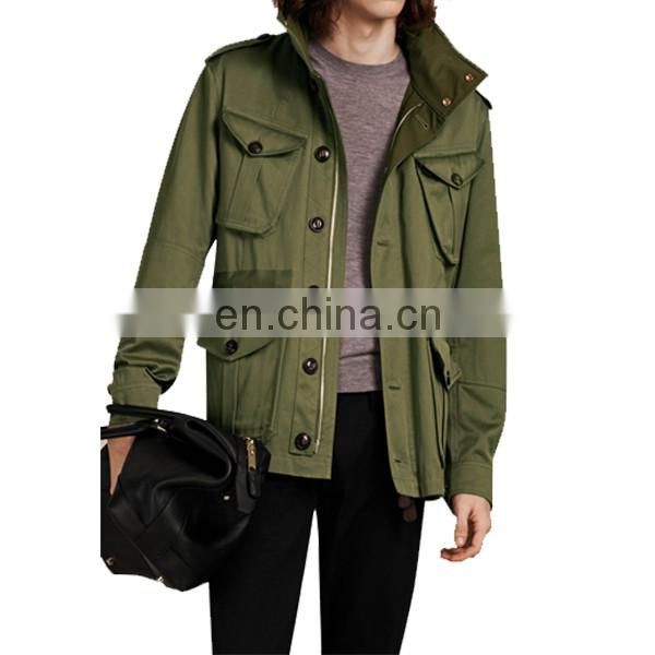 Men's Waterproof Flannel long Hood jacket dark grey