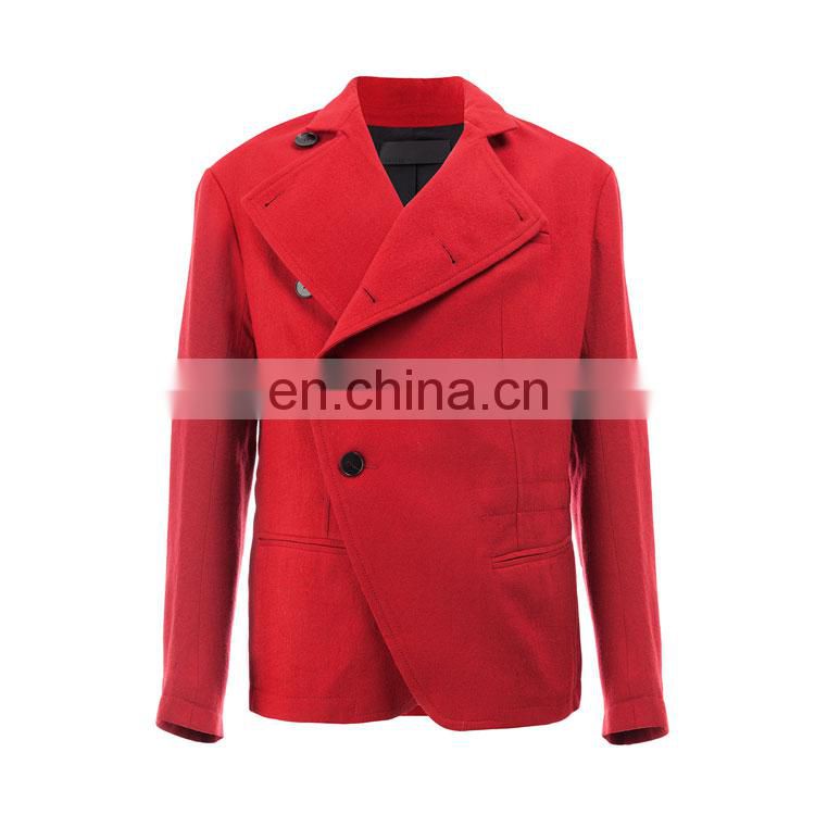 OEM Servise Chinese Factory Custom Mens Plain Red Jacket Fashion