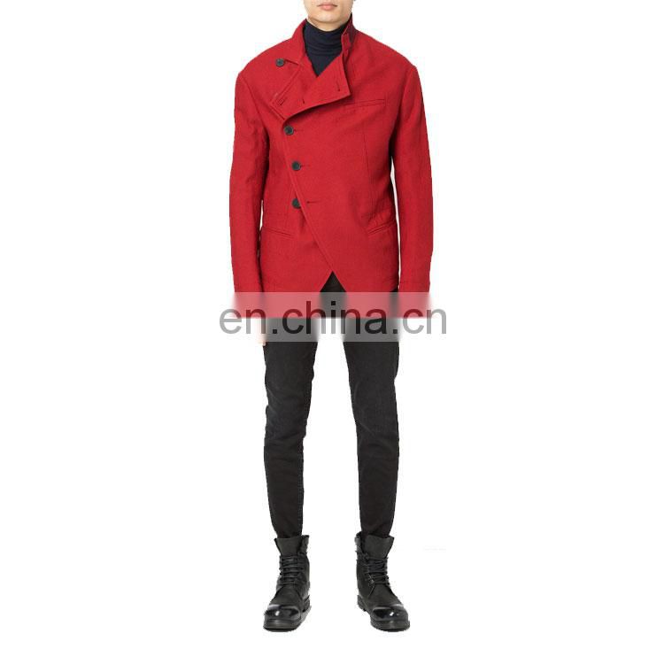 OEM Servise Chinese Factory Custom Mens Plain Red Jacket Fashion