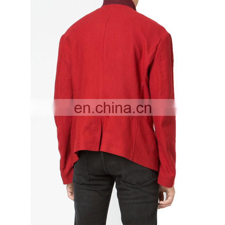 OEM Servise Chinese Factory Custom Mens Plain Red Jacket Fashion