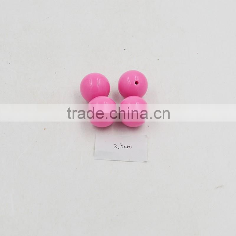 Diameter 23mm Round Poly Resin Beads