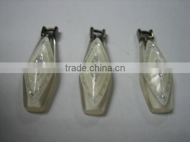 metal zipper slider/plastic zipper