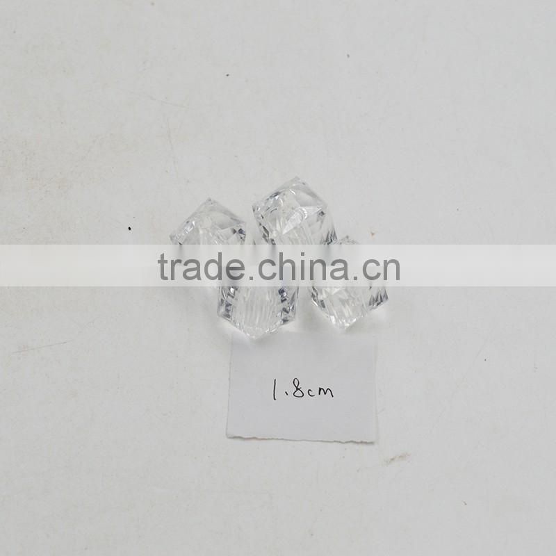 Trasparent 18mm Poly Resin Beads