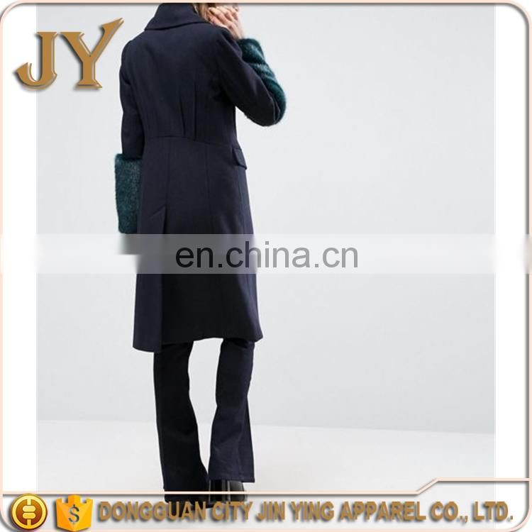 Dongguan City Garment Manufaturer Women Long Coats Cool Coats for Women Wool Mix Outwear