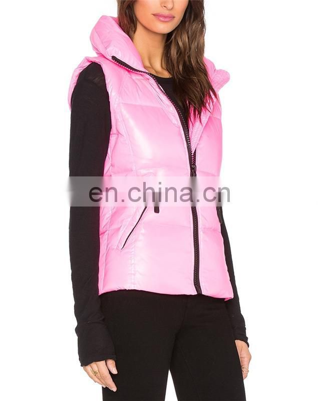 pink windproof vest jacket women jackets women 2016 winter leather jacket women waterproof