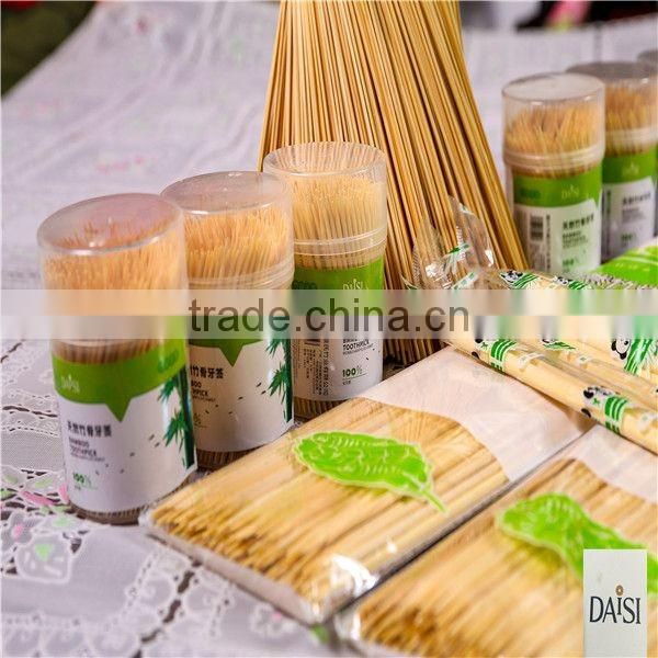 Round uniform bamboo sticks BBQ sticks and throwaway chopsticks