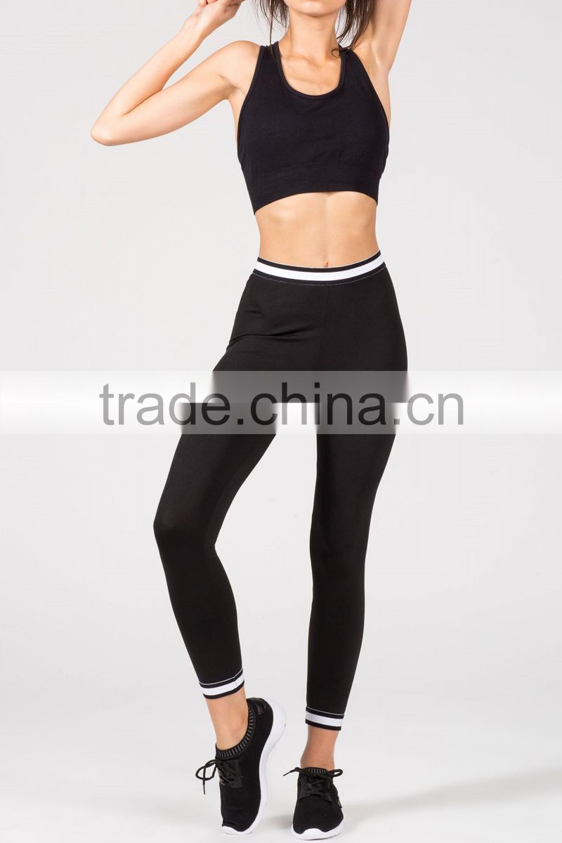 Wholesale bulk fitness sports wear yoya pants contrast leggings for women