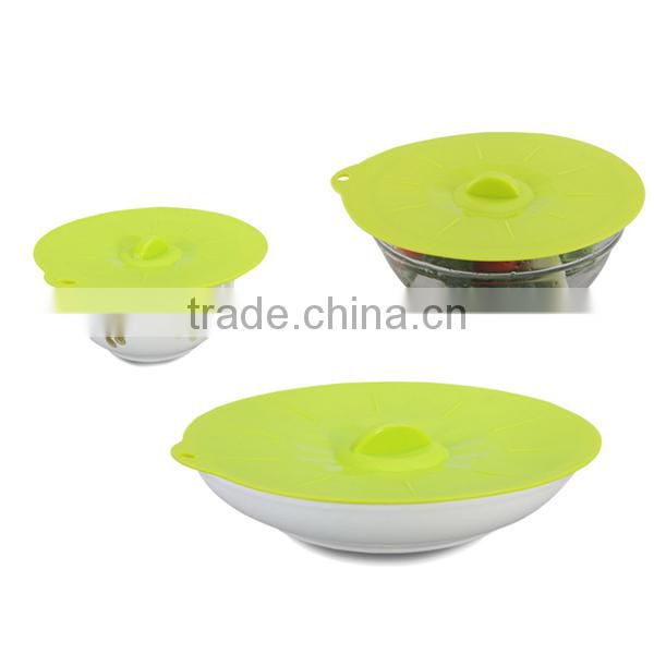 FDA Approved 4 Pack Set Silicone pyrex bowl lid