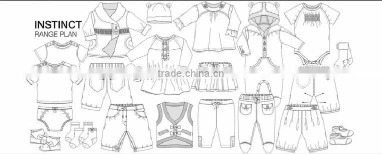 New cotton five-pointed star boy long-sleeved two-piece suit