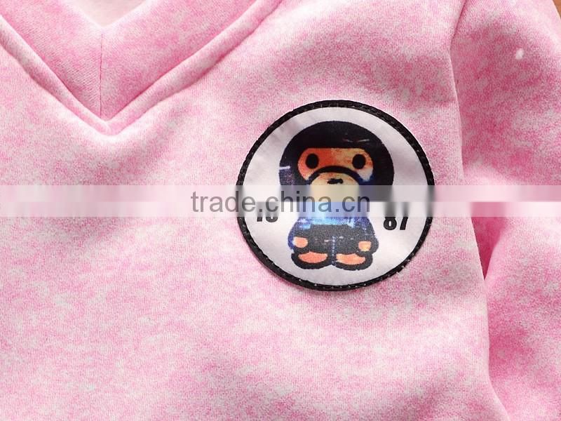 Plus velvet thickening thermal underwear pure V-neck cotton home wear two-piece suit