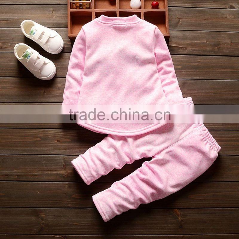 Plus velvet thickening thermal underwear pure V-neck cotton home wear two-piece suit