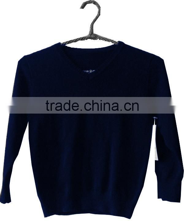 Traditional V neck Children Sweater