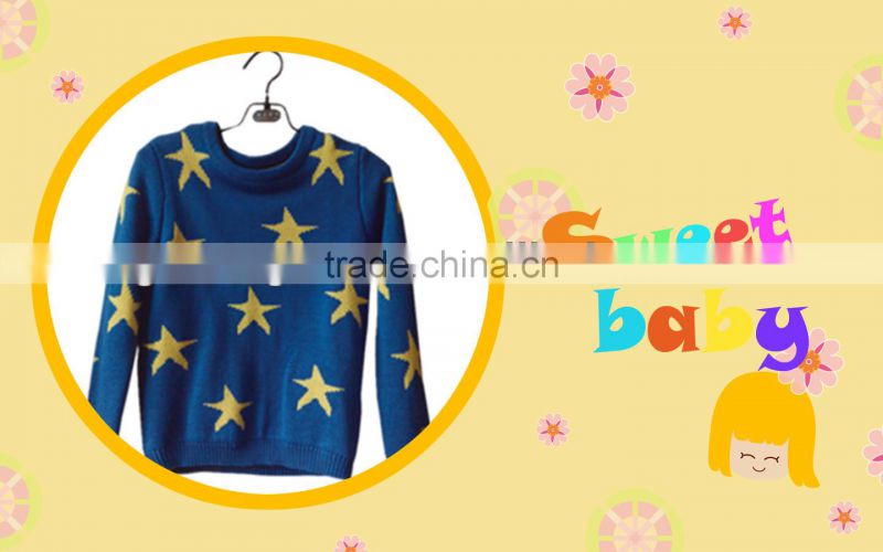 Moden Knitting sweater with yellow stars
