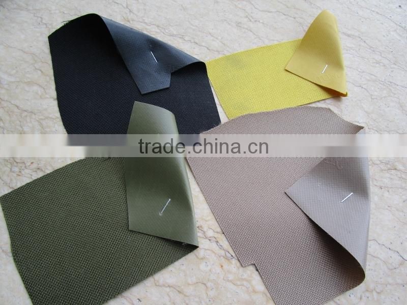 Pvc coated polyester oxford fabric, oxford fabric with pvc coating stocklots