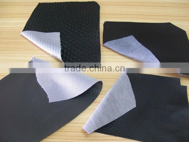 pvc leather, pvc artificial leather stocklot for bag, pvc synthetic leather stocklot