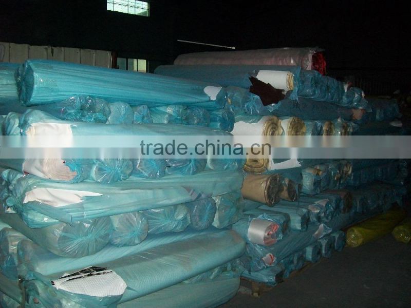 pvc leatherette stock lots for women bag and shoes