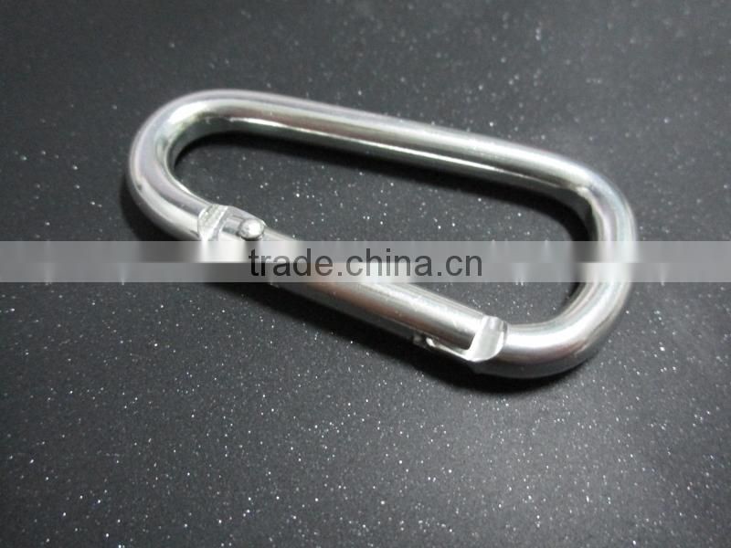 Aluminum silk/pink print climbing button carabiner stocklot