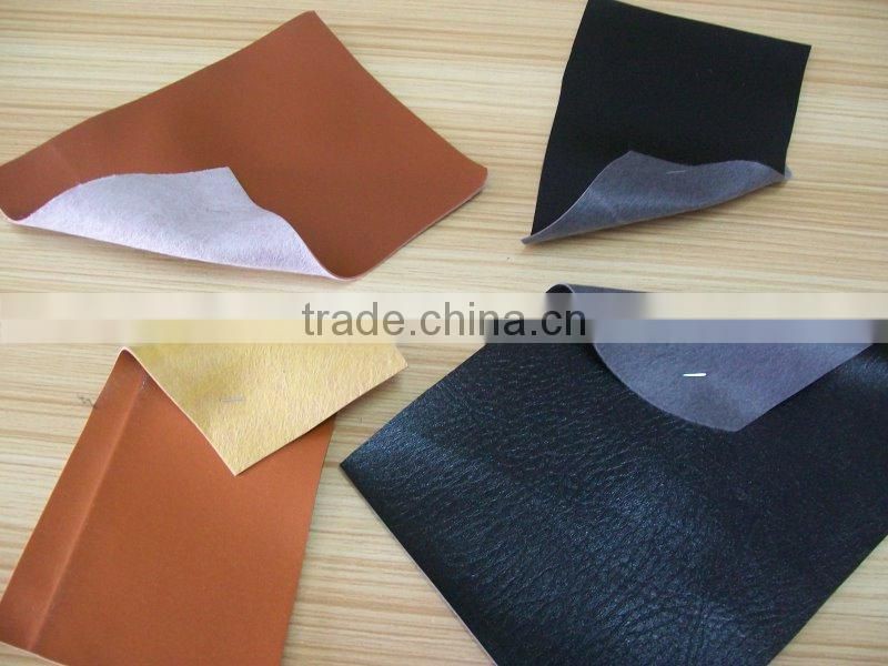 pvc leather, pvc artificial leather stocklot for bag, pvc synthetic leather stocklot