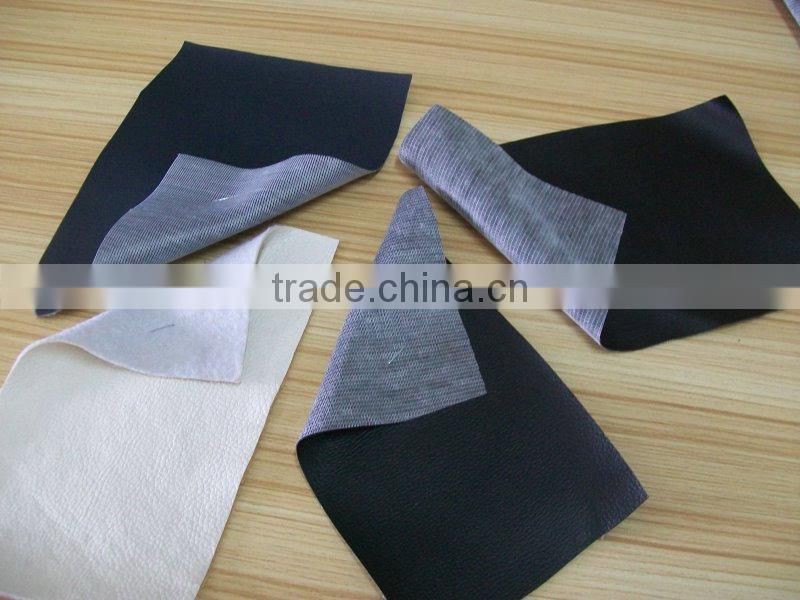 pvc leather, pvc artificial leather stocklot for bag, pvc synthetic leather stocklot