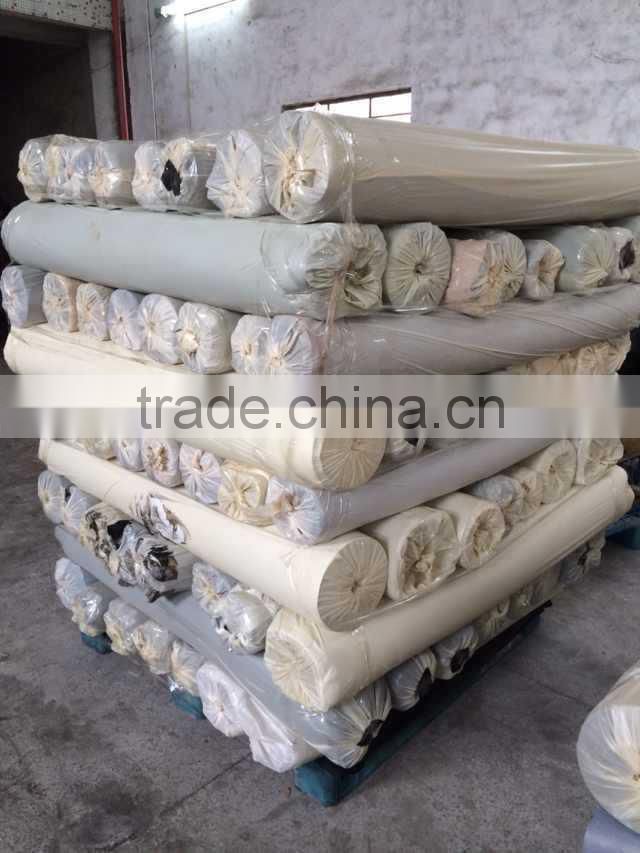 pvc leather, pvc artificial leather stocklot for bag, pvc synthetic leather stocklot