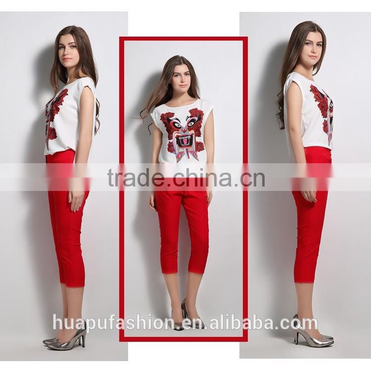 HP680048 OEM Service guangzhou garment manufacturer latest digital printing lady blouse