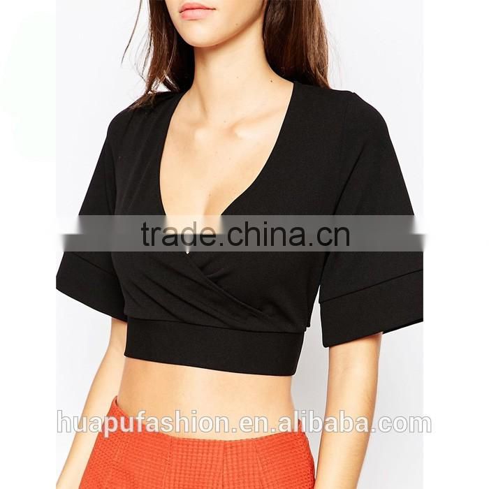 HP680079 OEM Service guangzhou garment manufacturer latest digital printing lady blouse