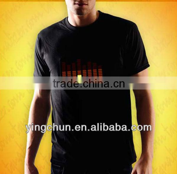 Hot! New fashion flashing led t shirt wholesale China