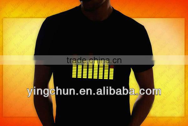 Hot! New fashion flashing led t shirt wholesale China