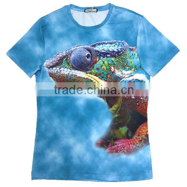 New design fashionable 3d effect animal t shirts(YCT-B0567)