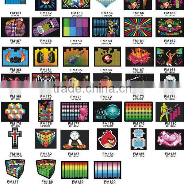 Factory manufacturer sound active Led tshirt