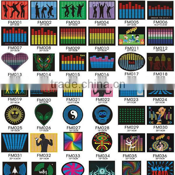 Factory manufacturer sound active Led tshirt