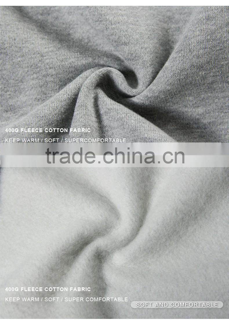 Strong Sport Style Stand Collar Mens full zip Hoodies with Embroidery Badge